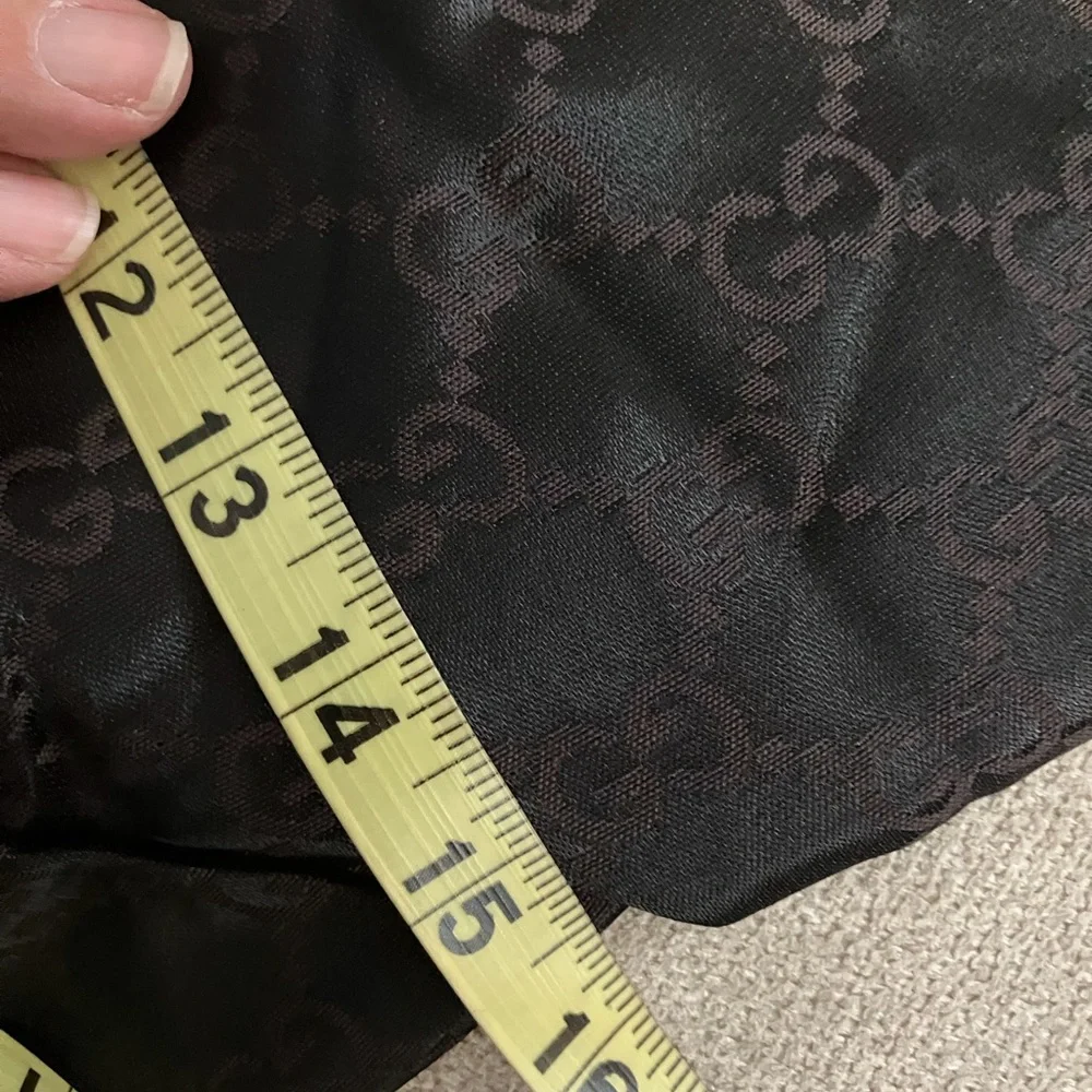 Gucci Pair of Brown Monogrammed Drawstring Shoe Bags